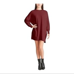 - BB Dakota by Steve Madden oversized maroon sweater or mini dress. NEW Medium
C